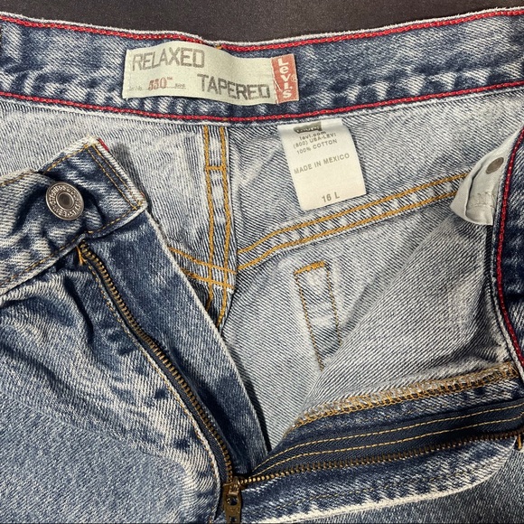 Levi’s 550 Relaxed Tapered Jeans Size 16 L Zip Fly - Picture 6 of 6